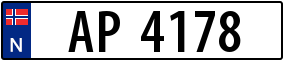 Trailer License Plate